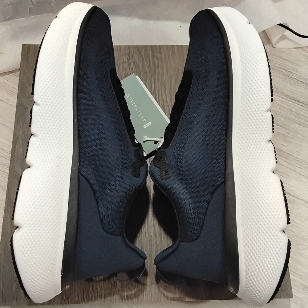 NEW Revitalign Men's GAIA Navy Blue Ortho Stretch Breathable Mesh Shoe SIZE 11.5 - Picture 6 of 16